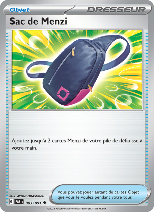 Sac de Menzi 083 — Destinées de Paldea (French Pokémon TCG card)