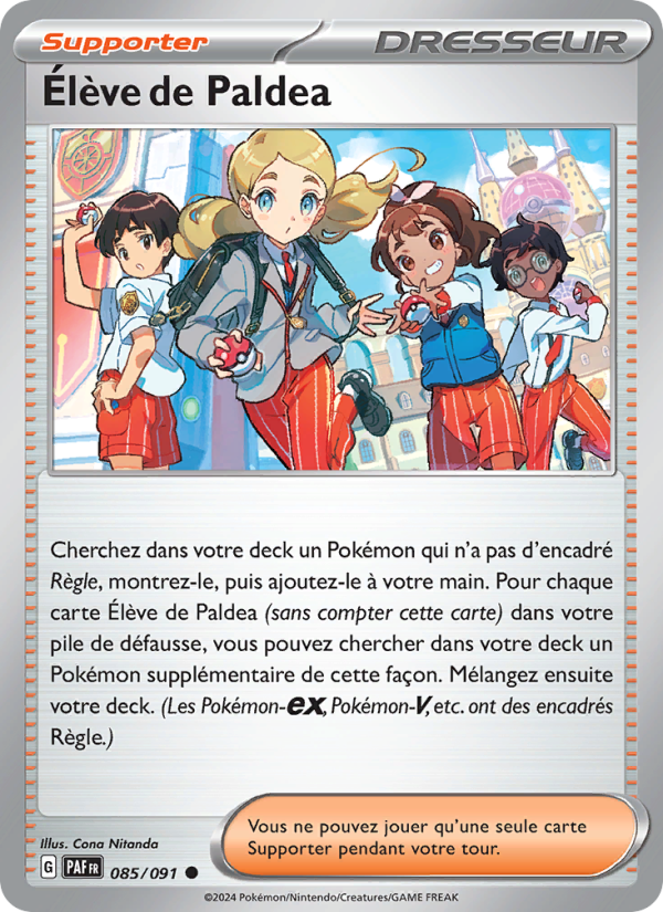Élève de Paldea 085 — Destinées de Paldea (French Pokémon TCG card)