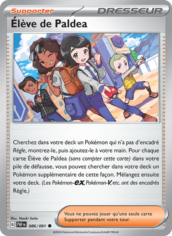 Élève de Paldea 086 — Destinées de Paldea (French Pokémon TCG card)
