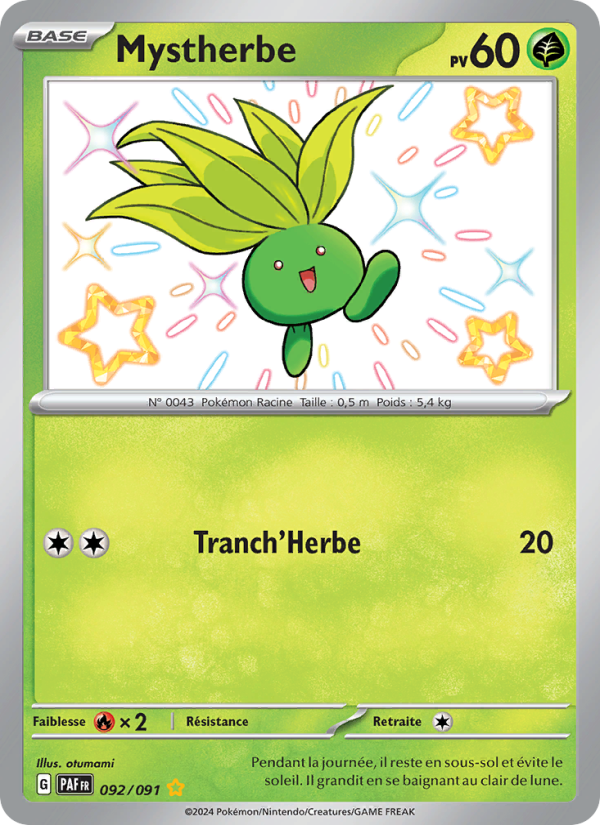 Mystherbe 092 — Destinées de Paldea (French Pokémon TCG card)