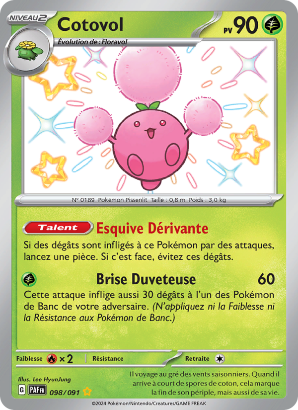 Cotovol 098 — Destinées de Paldea (French Pokémon TCG card)