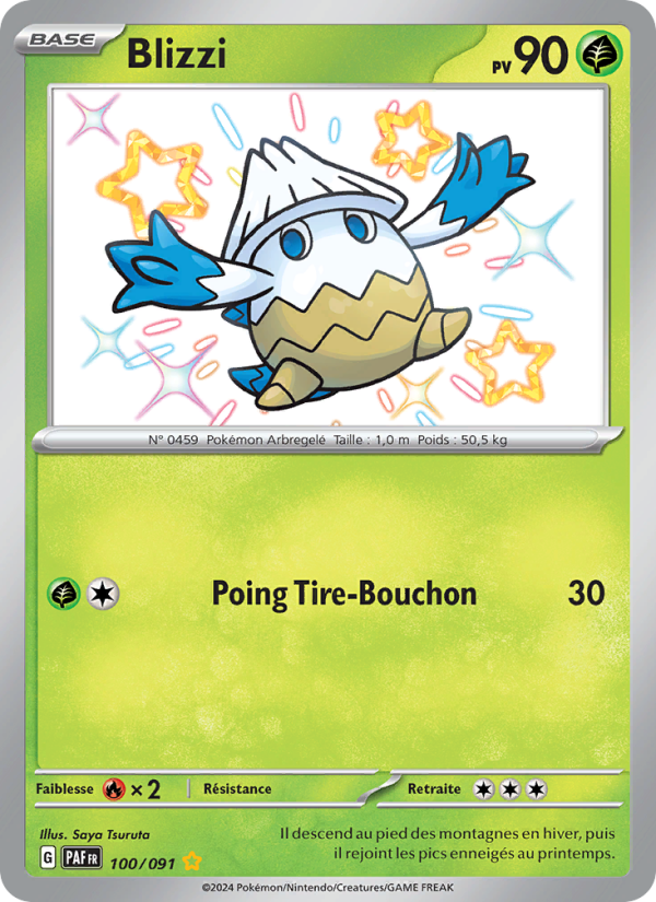 Blizzi 100 — Destinées de Paldea (French Pokémon TCG card)