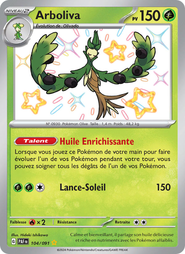Arboliva 104 — Destinées de Paldea (French Pokémon TCG card)