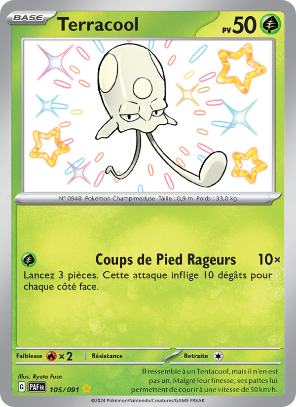Terracool 105 — Destinées de Paldea (French Pokémon TCG card)