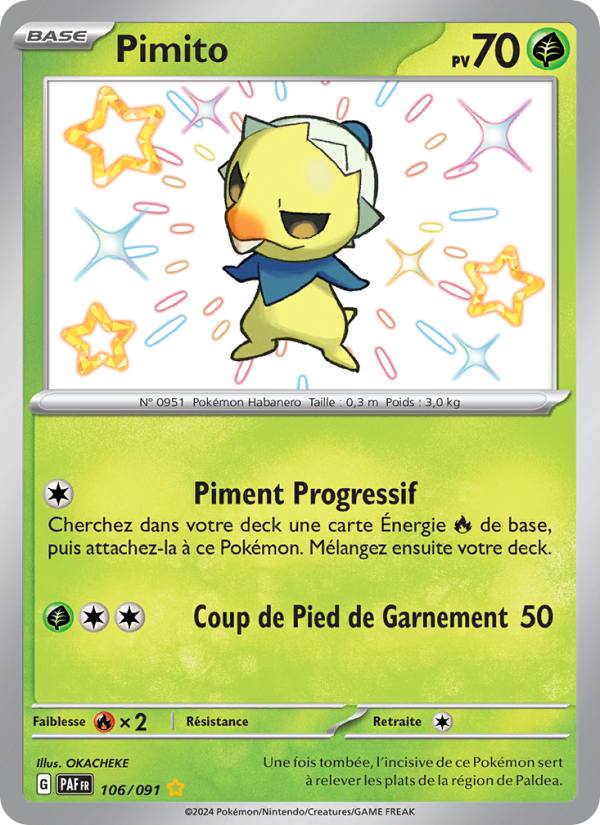 Pimito 106 — Destinées de Paldea (French Pokémon TCG card)