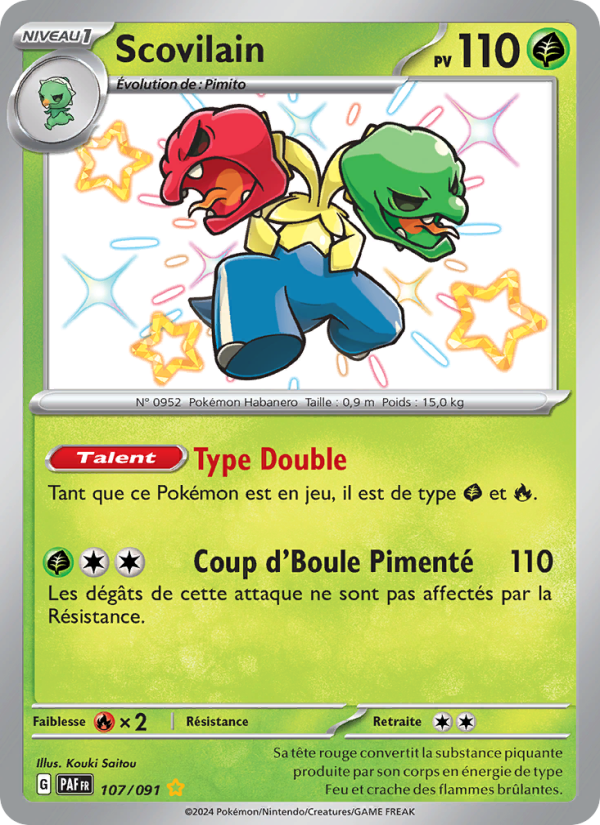 Scovilain 107 — Destinées de Paldea (French Pokémon TCG card)