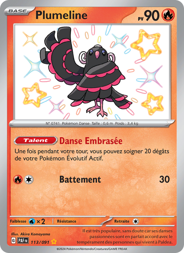 Plumeline 113 — Destinées de Paldea (French Pokémon TCG card)