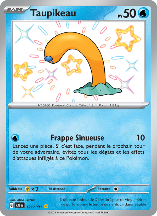 Taupikeau 121 — Destinées de Paldea (French Pokémon TCG card)