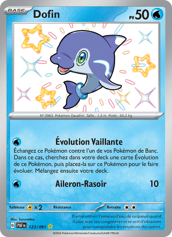 Dofin 123 — Destinées de Paldea (French Pokémon TCG card)
