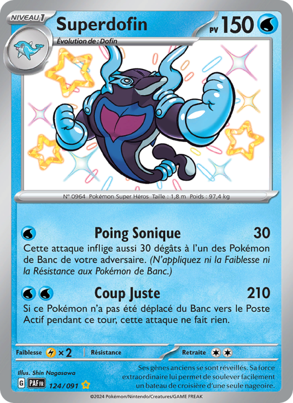 Superdofin 124 — Destinées de Paldea (French Pokémon TCG card)