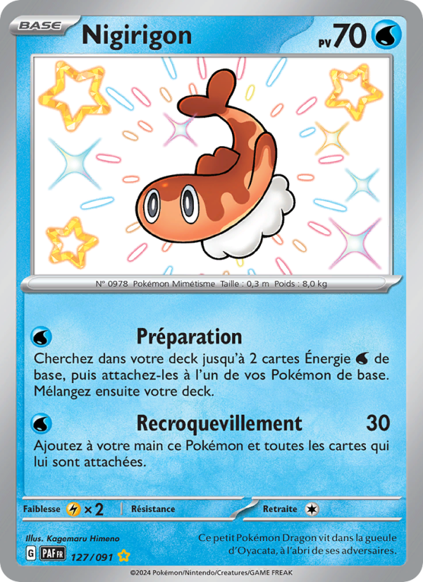 Nigirigon 127 — Destinées de Paldea (French Pokémon TCG card)