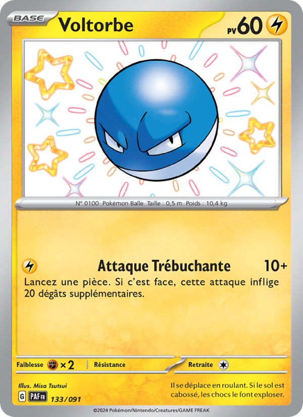 Voltorbe 133 — Destinées de Paldea (French Pokémon TCG card)