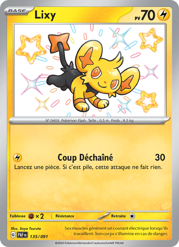 Lixy 135 — Destinées de Paldea (French Pokémon TCG card)