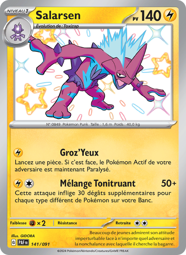Salarsen 141 — Destinées de Paldea (French Pokémon TCG card)
