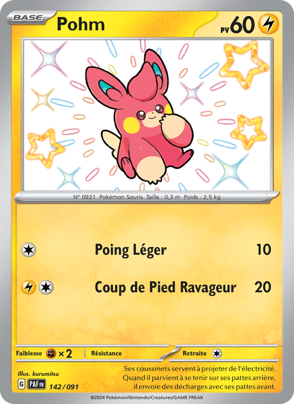 Pohm 142 — Destinées de Paldea (French Pokémon TCG card)