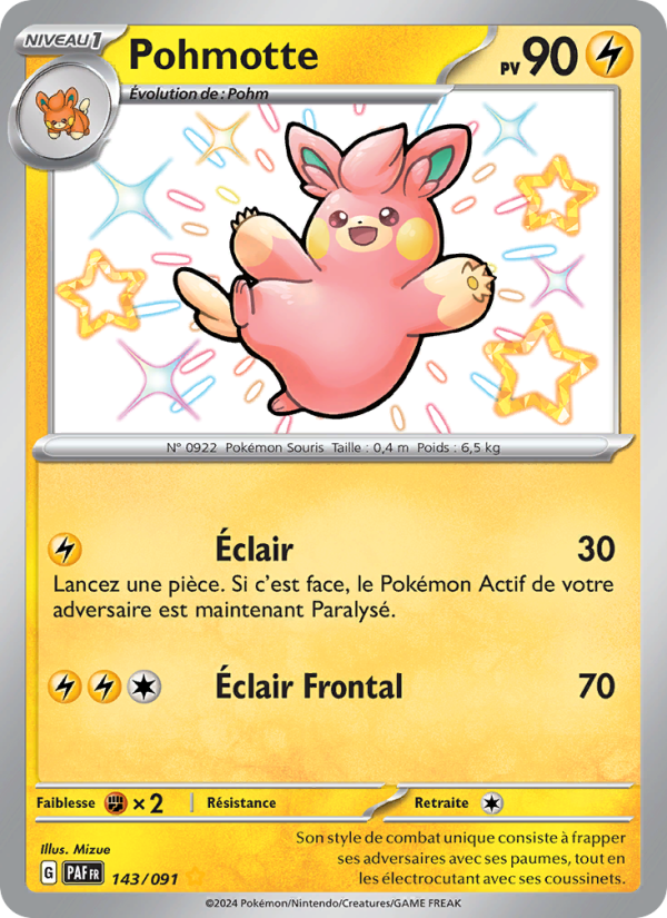 Pohmotte 143 — Destinées de Paldea (French Pokémon TCG card)