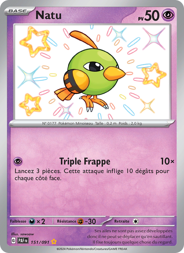 Natu 151 — Destinées de Paldea (French Pokémon TCG card)