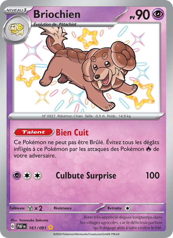 Briochien 161 — Destinées de Paldea (French Pokémon TCG card)