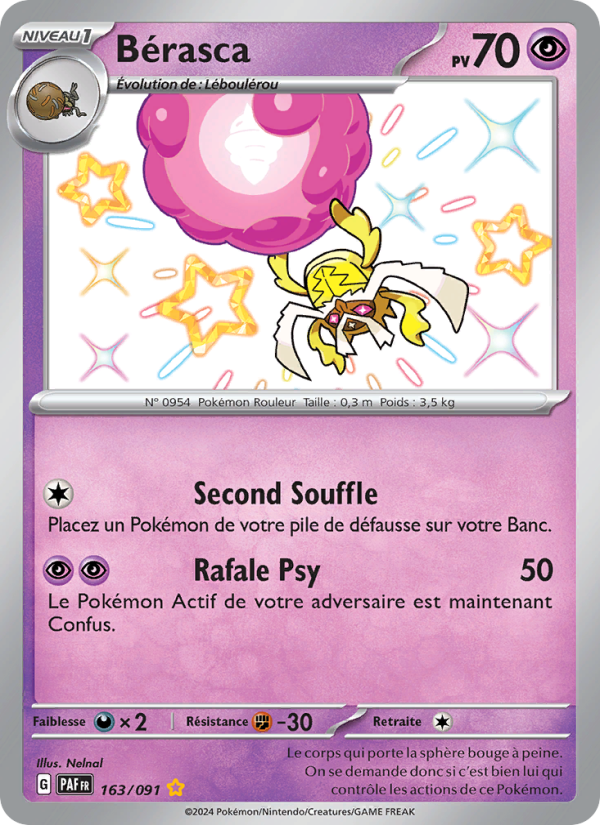 Bérasca 163 — Destinées de Paldea (French Pokémon TCG card)