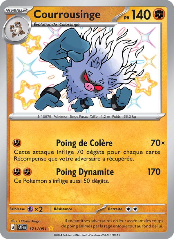 Courrousinge 171 — Destinées de Paldea (French Pokémon TCG card)