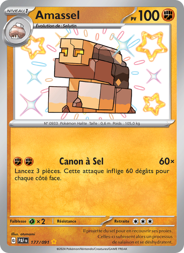 Amassel 177 — Destinées de Paldea (French Pokémon TCG card)