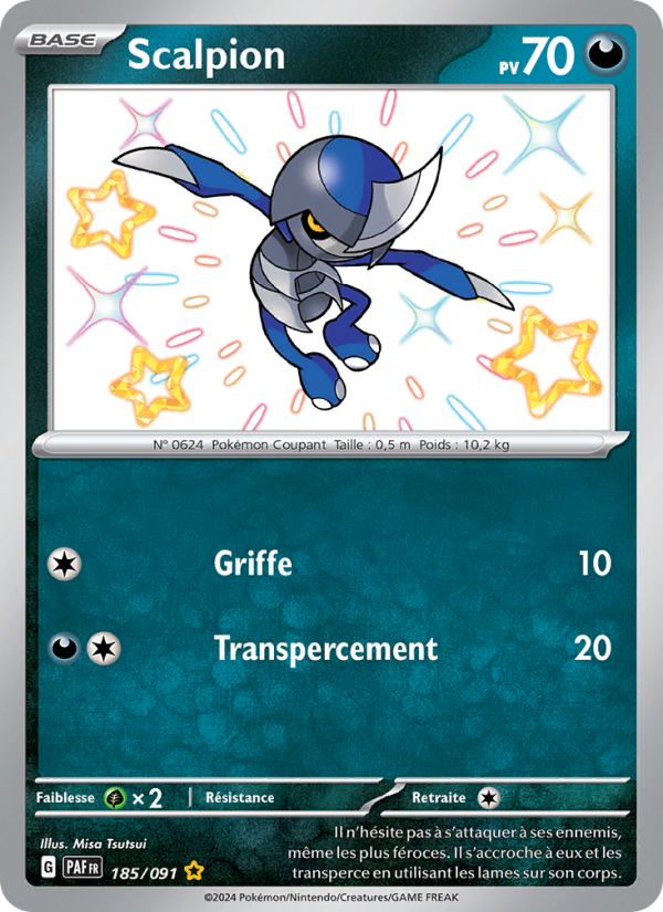 Scalpion 185 — Destinées de Paldea (French Pokémon TCG card)