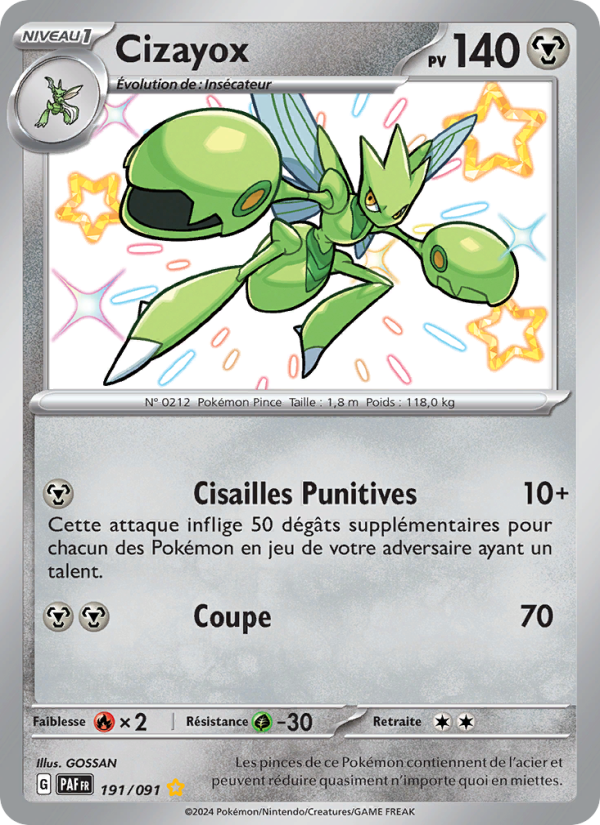 Cizayox 191 — Destinées de Paldea (French Pokémon TCG card)