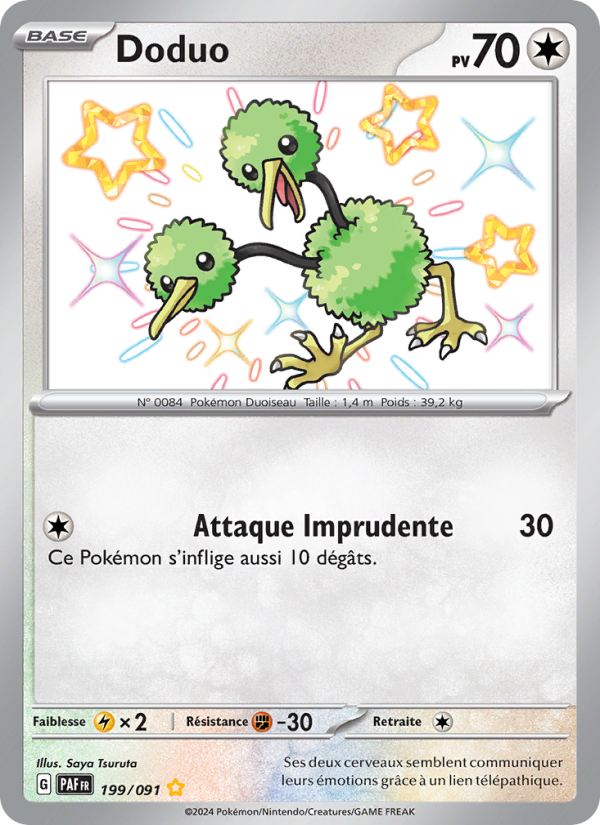 Doduo 199 — Destinées de Paldea (French Pokémon TCG card)