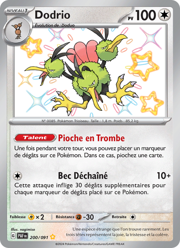 Dodrio 200 — Destinées de Paldea (French Pokémon TCG card)