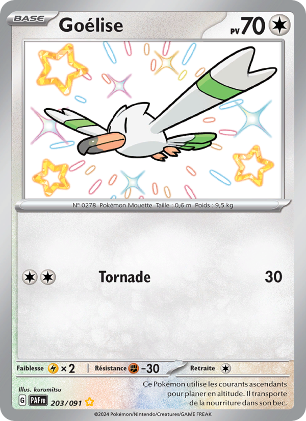 Goélise 203 — Destinées de Paldea (French Pokémon TCG card)
