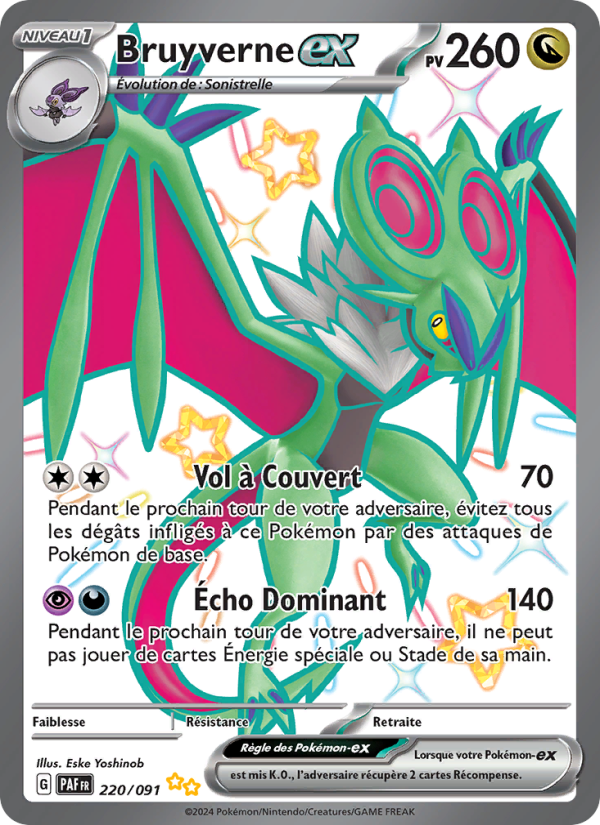 Bruyverne-ex 220 — Destinées de Paldea (French Pokémon TCG card)