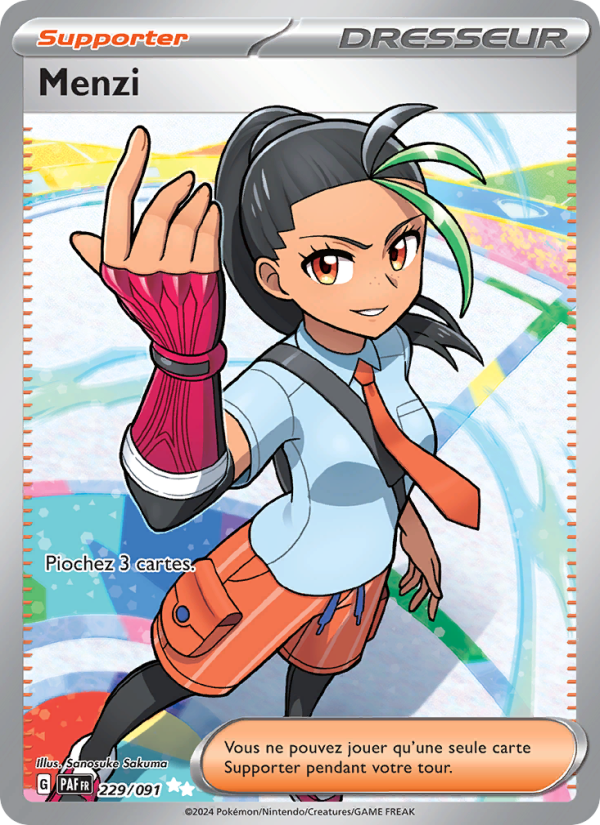 Menzi 229 — Destinées de Paldea (French Pokémon TCG card)