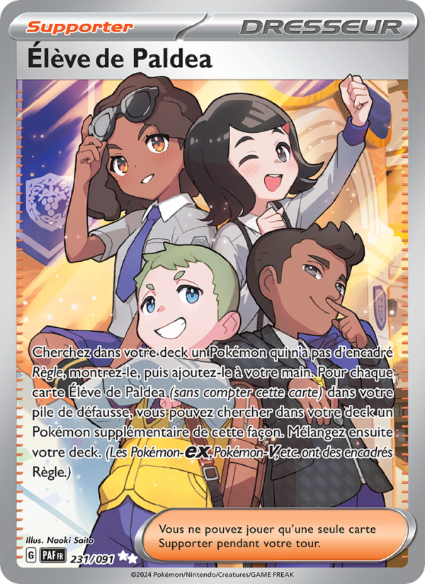 Élève de Paldea 231 — Destinées de Paldea (French Pokémon TCG card)
