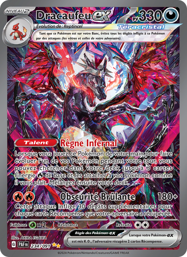 Dracaufeu-ex 234 — Destinées de Paldea (French Pokémon TCG card)