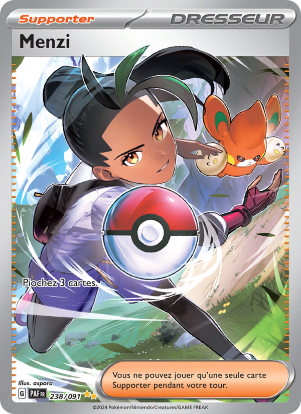 Menzi 238 — Destinées de Paldea (French Pokémon TCG card)