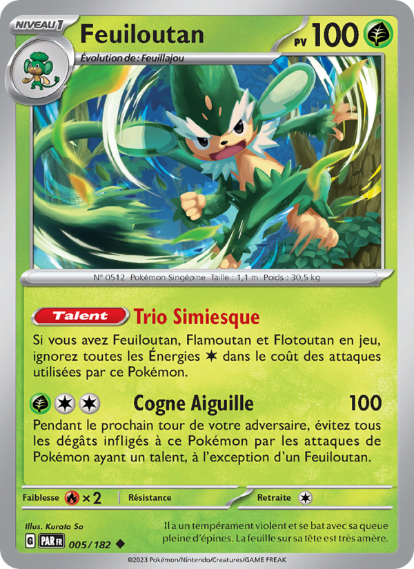 Feuiloutan 005 — Faille Paradoxe (French Pokémon TCG card)