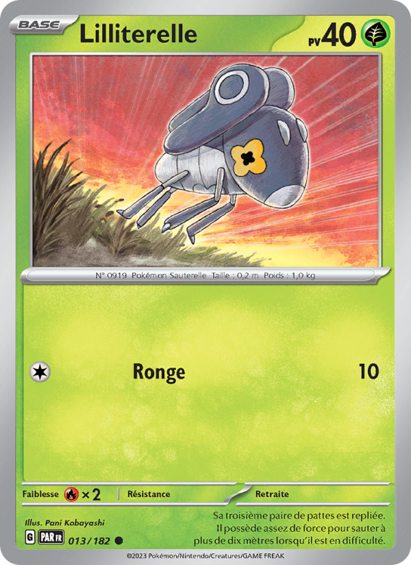 Lilliterelle 013 — Faille Paradoxe (French Pokémon TCG card)