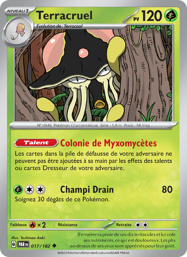 Terracruel 017 — Faille Paradoxe (French Pokémon TCG card)