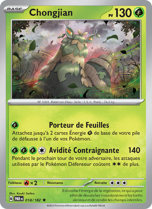 Chongjian 018 — Faille Paradoxe (French Pokémon TCG card)