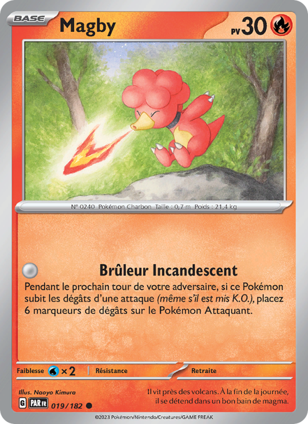 Magby 019 — Faille Paradoxe (French Pokémon TCG card)