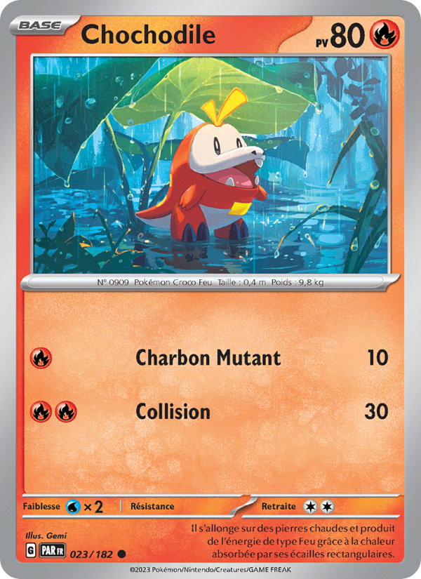 Chochodile 023 — Faille Paradoxe (French Pokémon TCG card)