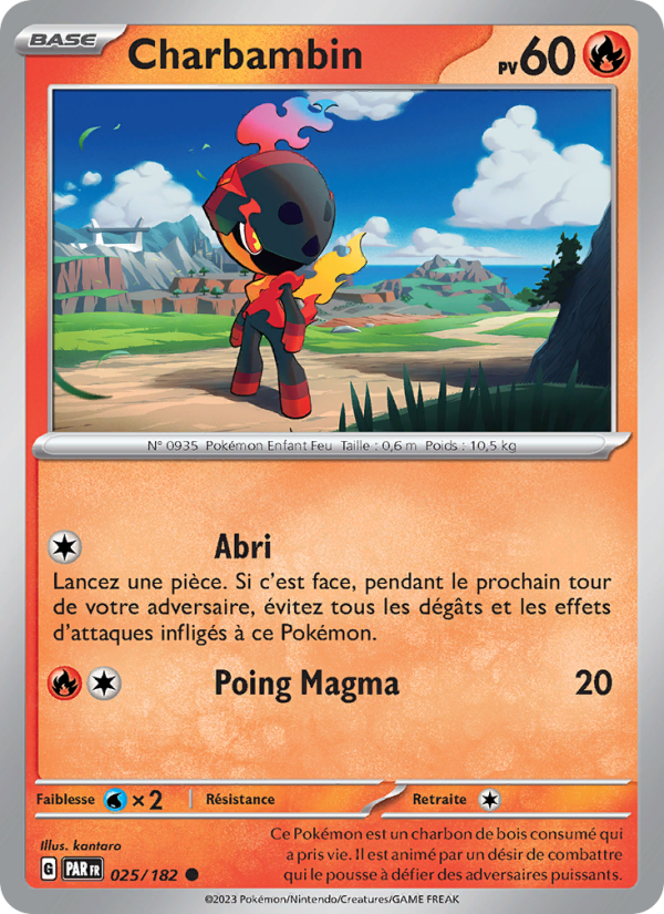 Charbambin 025 — Faille Paradoxe (French Pokémon TCG card)