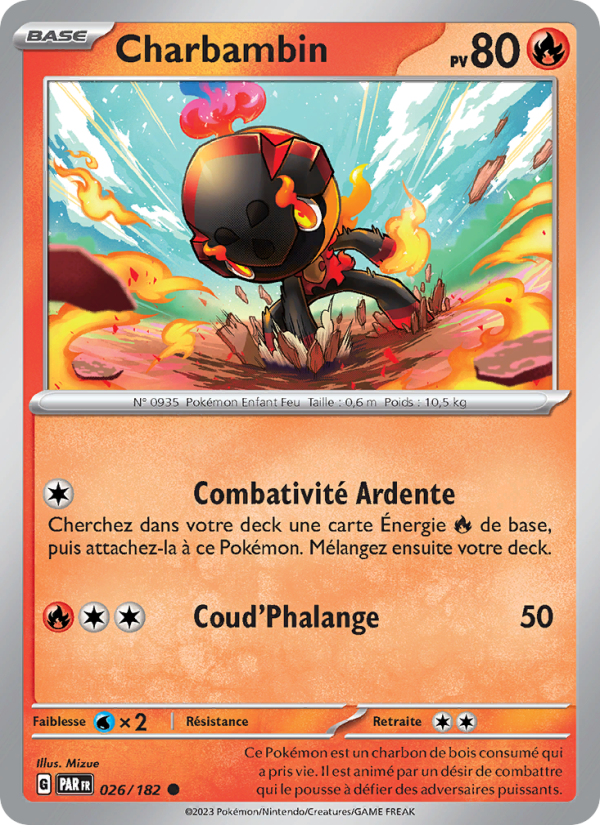 Charbambin 026 — Faille Paradoxe (French Pokémon TCG card)
