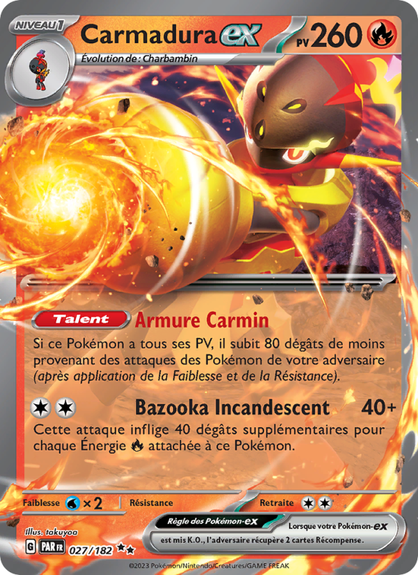 Carmadura-ex 027 — Faille Paradoxe (French Pokémon TCG card)