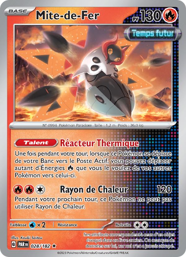 Mite-de-Fer 028 — Faille Paradoxe (French Pokémon TCG card)