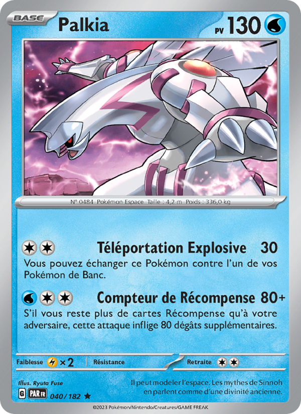 Palkia 040 — Faille Paradoxe (French Pokémon TCG card)