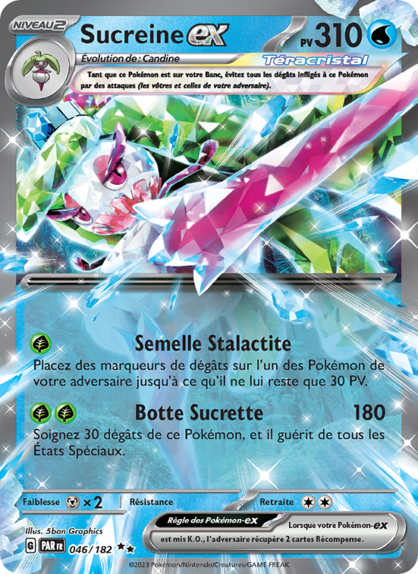 Sucreine-ex 046 — Faille Paradoxe (French Pokémon TCG card)