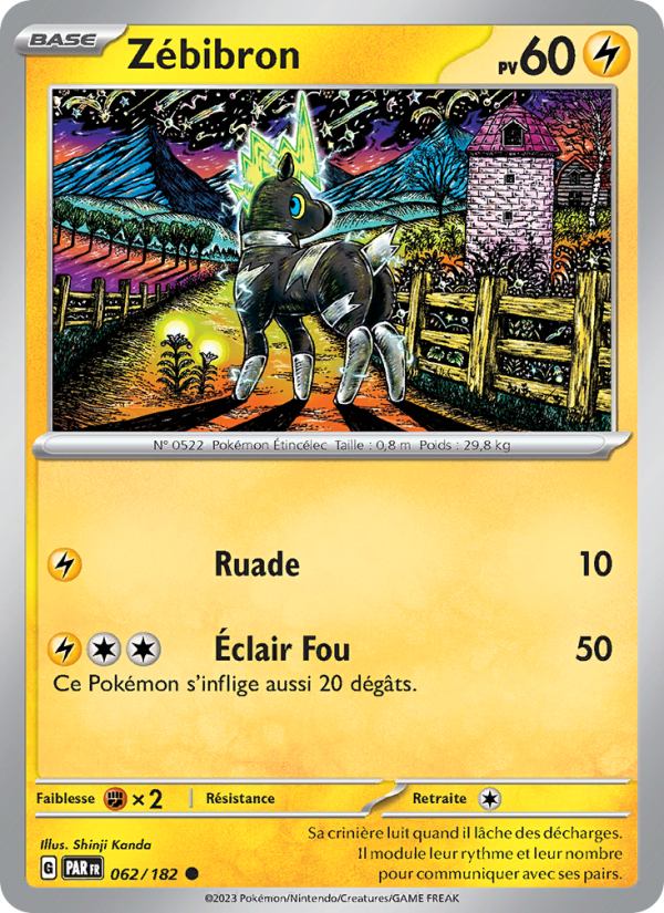 Zébibron 062 — Faille Paradoxe (French Pokémon TCG card)
