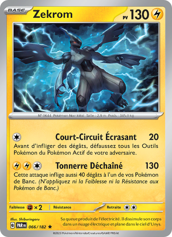 Zekrom 066 — Faille Paradoxe (French Pokémon TCG card)
