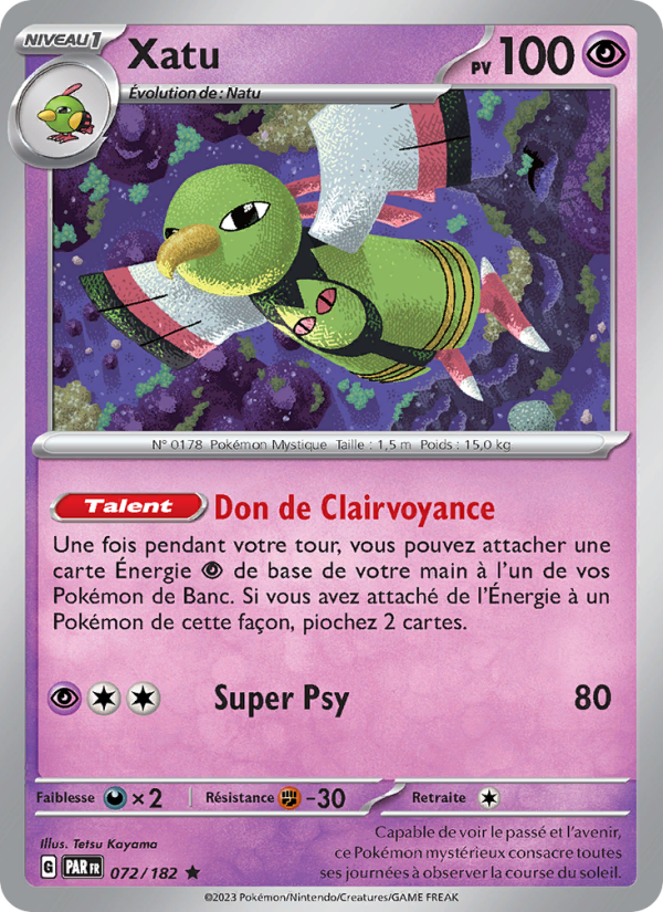 Xatu 072 — Faille Paradoxe (French Pokémon TCG card)